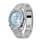 Rolex Day Date Ice Blue Grooved Replica